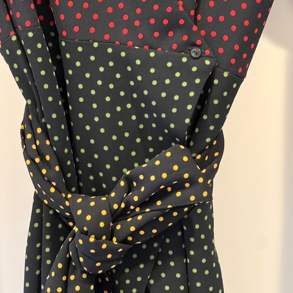 Zara Woman Polka Dot Wrap Dress. Size XL. EUC. Like New. Long Sleeve. Midi. - Picture 6 of 8